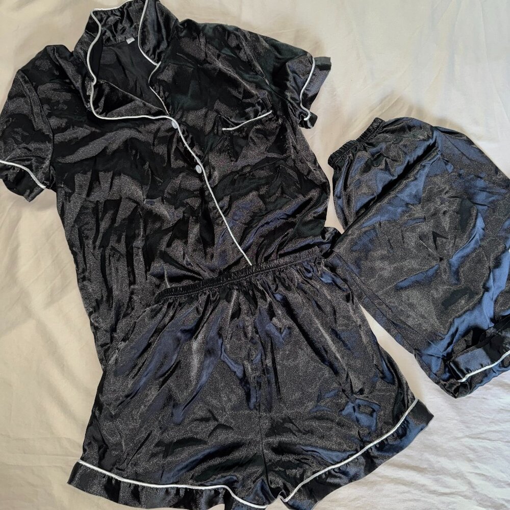 3pc Silk-like pajama set